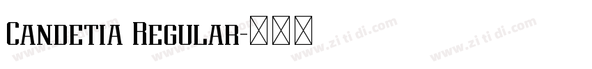 Candetia Regular字体转换 Candetia Regular字体转换